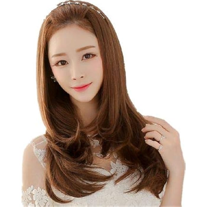DILLARDS Fashion Lovely Long Involute Level Half Wigs For Ladies (Light Brown, B5029) - Image 3